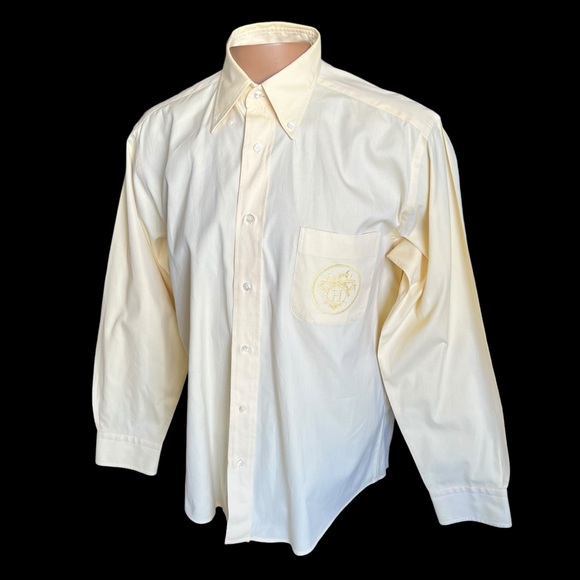 Hermes Other - Authentic vintage Hermes dress shirt embroidered pocket logo size 41-16 “AS IS”